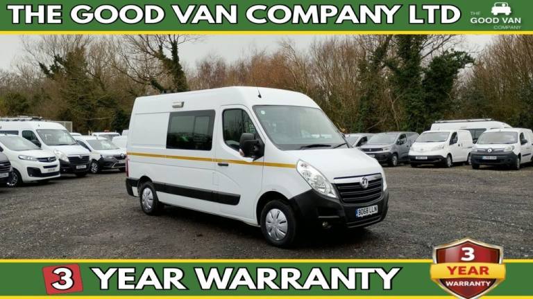 2019 Vauxhall Movano L2 H2 Crew Van with Integrated Mess Unit With Air Conditioning Cdti 130 PS. ...