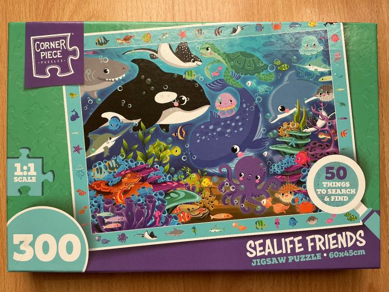 ‘Corner Piece’ Sealife Friends Jigsaw Puzzle, 300 Pieces