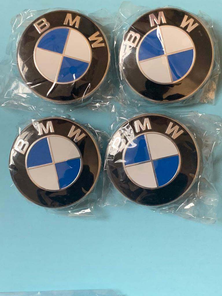 Bmw Alloy Wheel Hub Center Caps 56mm 60mm 68mm  BLUE & WHITE 