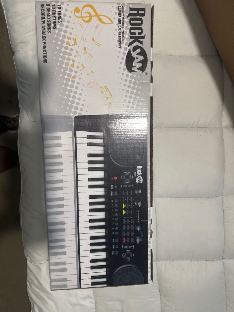 RockJam RJ549 49-Key Electronic Keyboard – like new