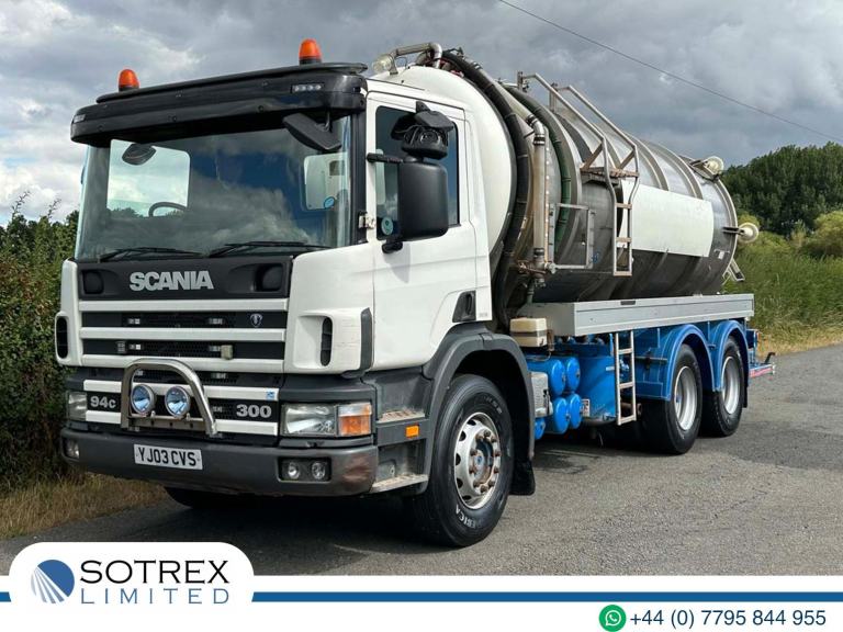 Scania 94C 300 6 X 4 Stainless Vacuum Tanker - Euro 3 