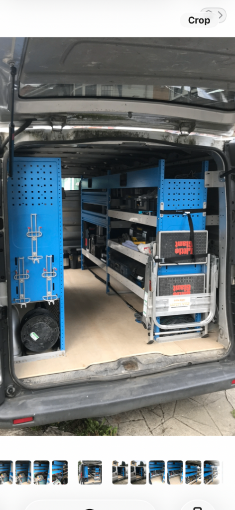 Van racking BriStor ex British Gas 