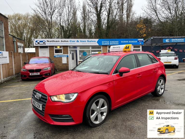 2014 Audi A3 1.4 TFSI Sport Sportback 5dr Petrol Manual Euro 5 (s/s) (122 ps)