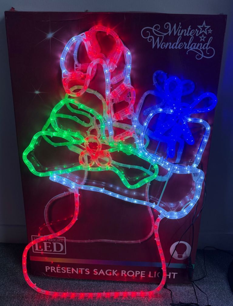 LED Presents Sack Rope Light – Ultra Bright Multicoloured