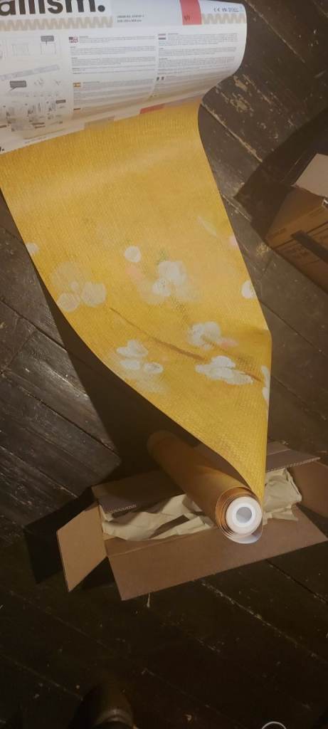 Cherry Blossom in yellow background