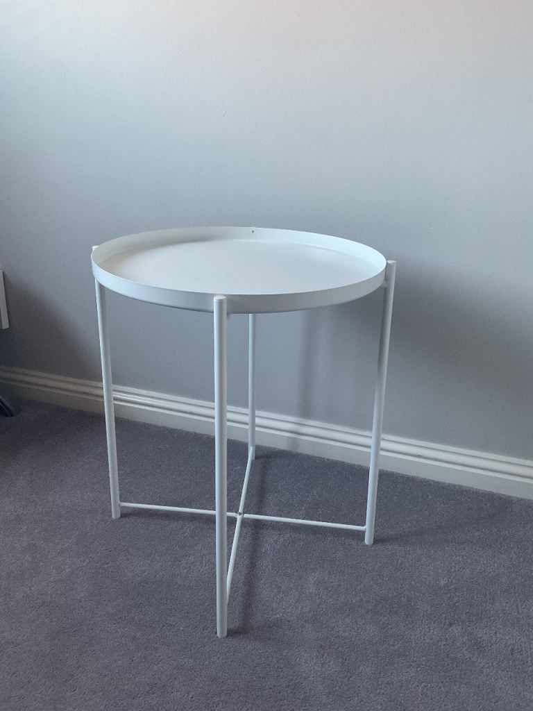 IKEA gladom white tray table 
