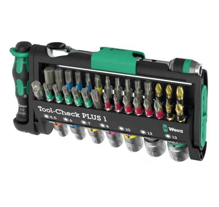 Wera 39 Piece Zyklop Mini Tool-Check PLUS Socket and Screwdriver Bit Set