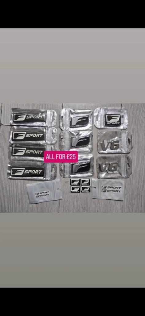 F SPORT EMBLEMS AND BADGES