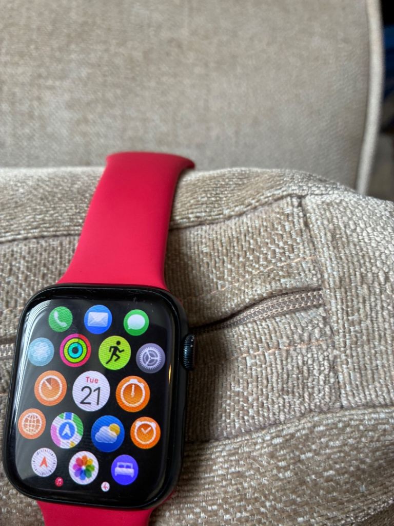 Apple Watch with Red Strap – Good Condition