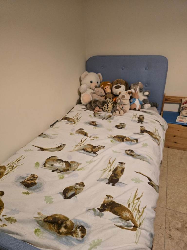 Low Single bed and mattess 