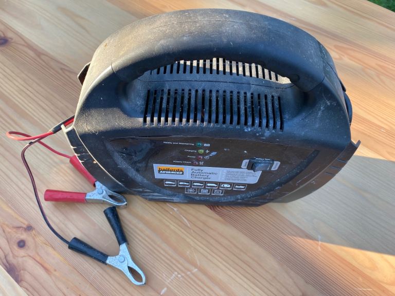 Battey Charger &  Booster Cable Set