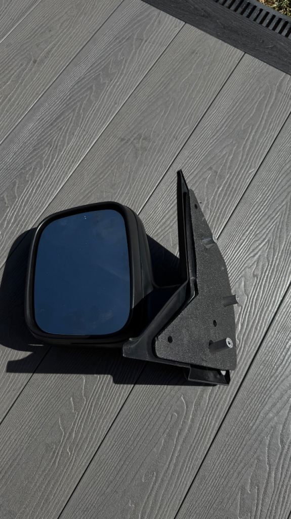 VW Transporter T5 2003-2010 Black Manual Door Wing Mirror Passenger Side Left