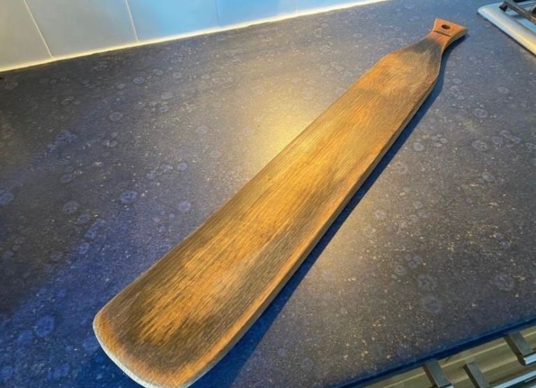 Large Oak Whisky Barrel Serving Paddle – Handcrafted