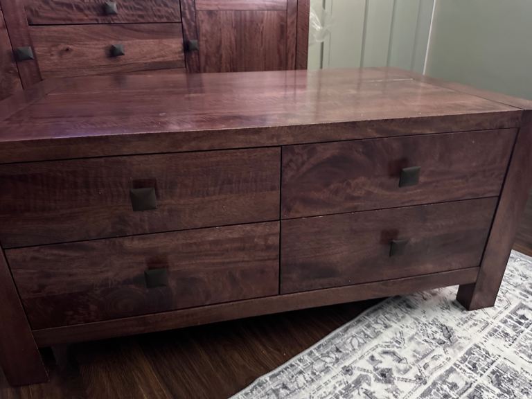 Solid wood coffee table 
