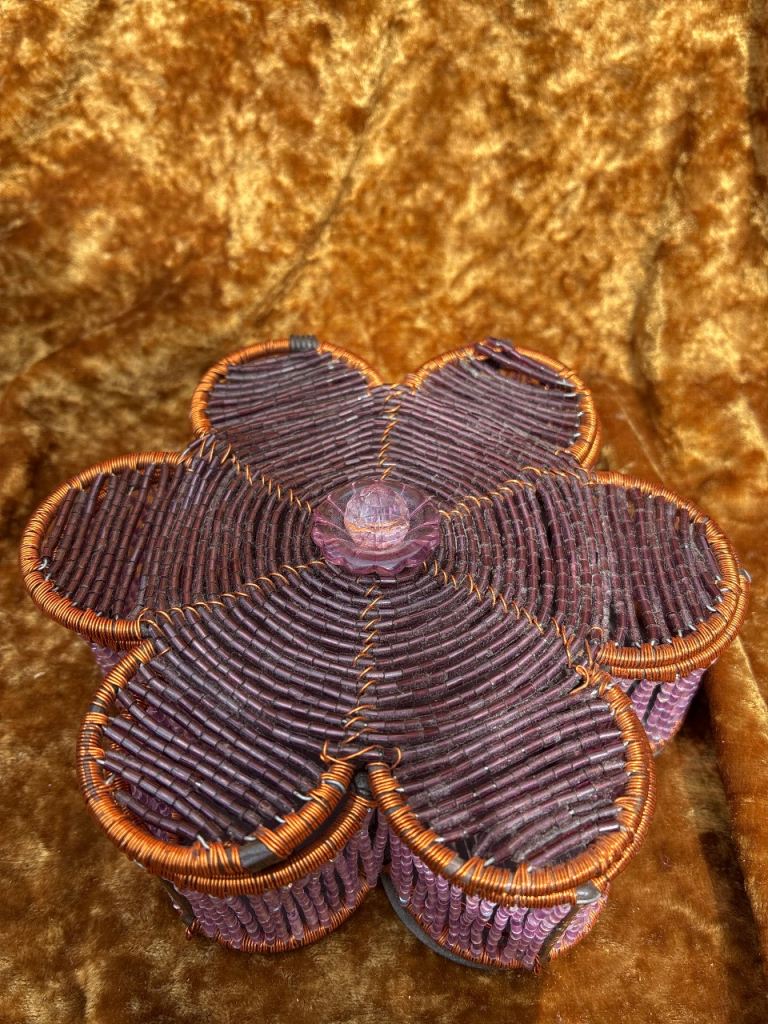 Unique Handmade Flower-Shaped Decorative box 