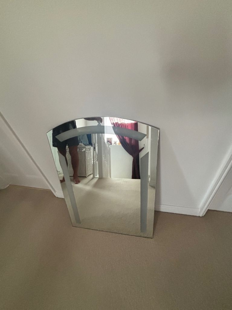 Glass Bathroom Mirror – Good Condition