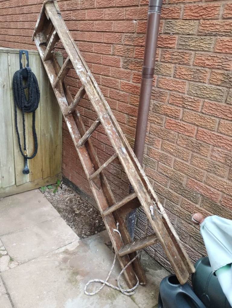 Old Wooden Ladder - Fair Condition