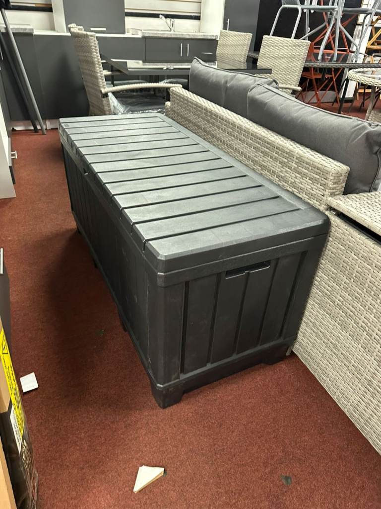 Keter Kentwood 350L Outdoor Garden Storage Box - Grey
