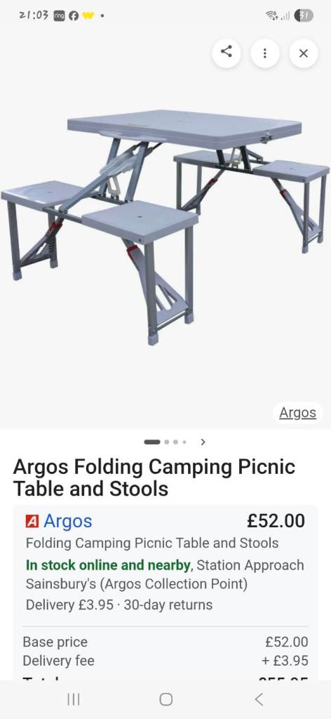 Camping/picnic table 