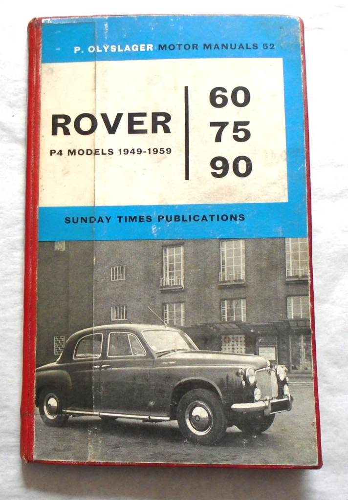 Motor repair manual Rover P4