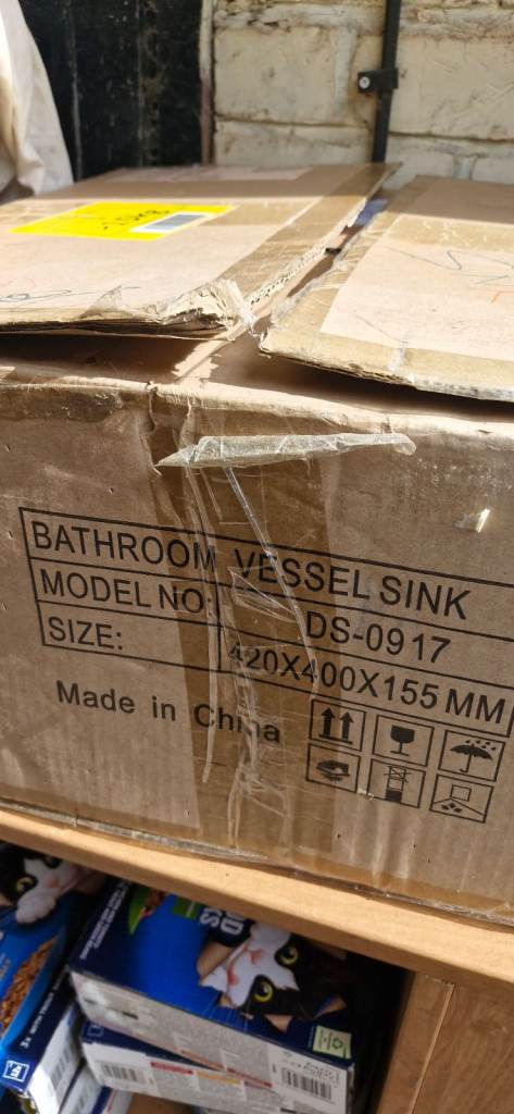 Brand New Bathroom Vessel Sink - White Ceramic, Model DS-0917