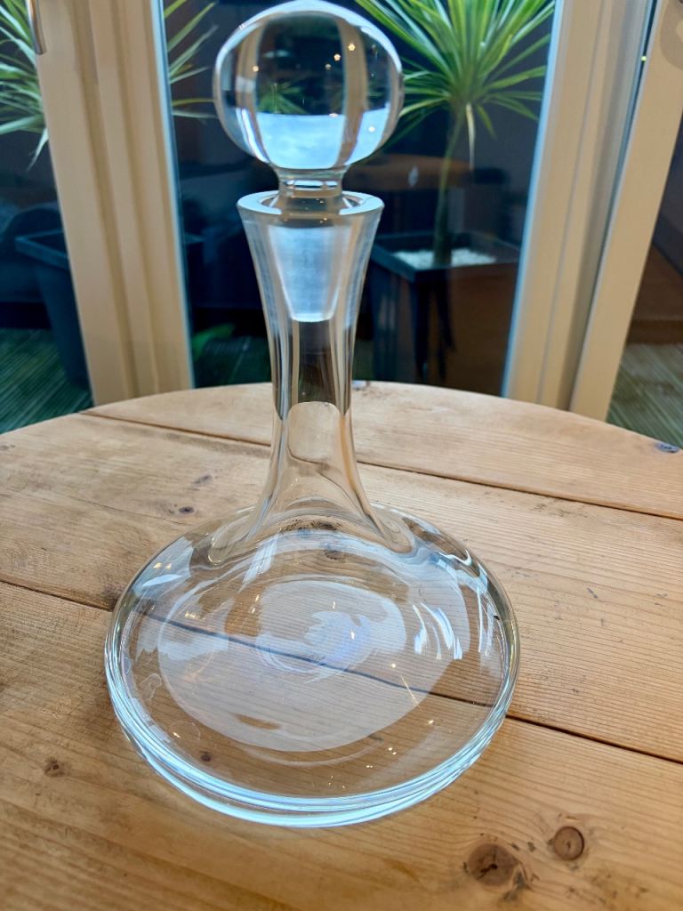 Glass Ship’s Decanter with Stopper – Excellent Condition
