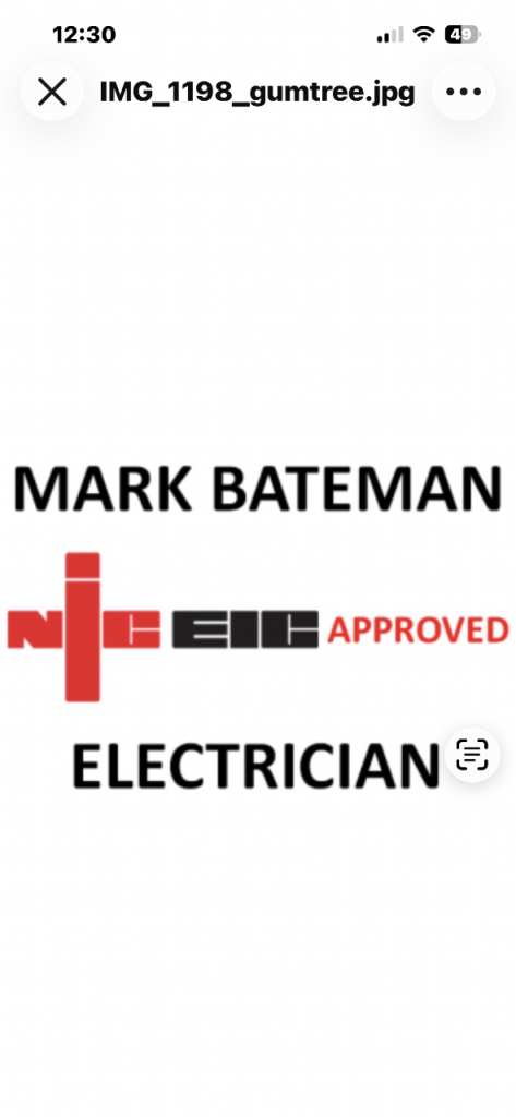 MARK BATEMAN GOOD RELIABLE ELECTRICIAN NICEIC APPROVED
