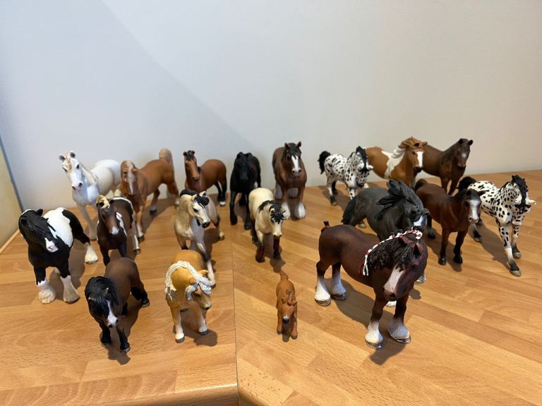 Schleich ponies , horses. 