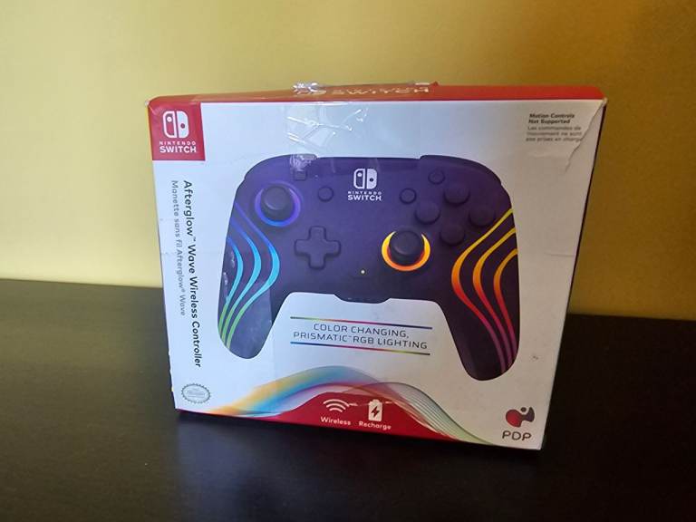 PDP Afterglow Wave Wireless Controller for Nintendo Switch (Purple)
