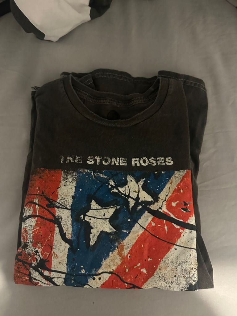 The Stone Roses 'Waterfall' T-Shirt - Grey, Size S