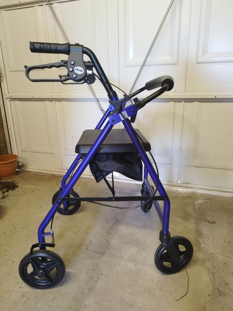 Mobility walker trolley
