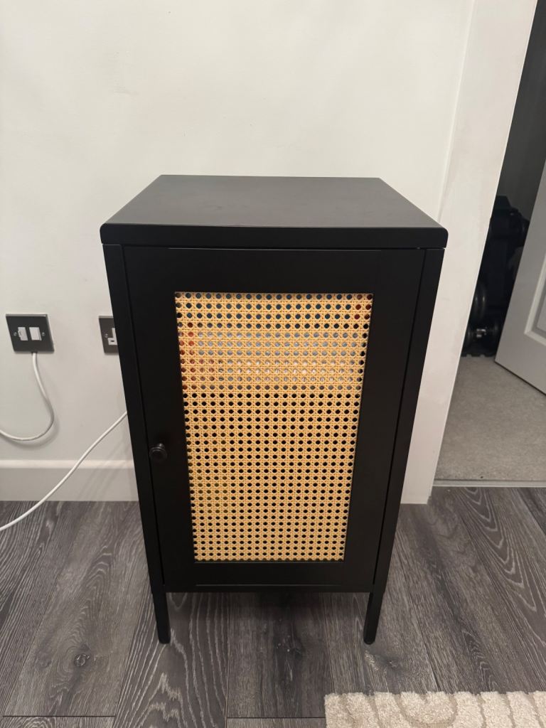 Woven Rattan Cabinet Storage