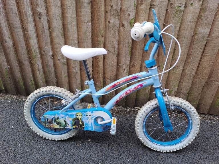 Kids Frozen Bicycle - Blue, Good Condition