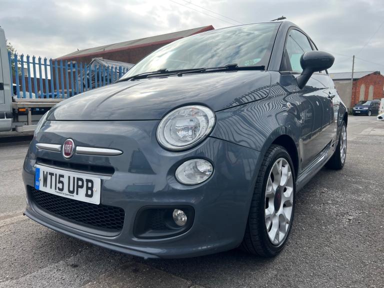 2015 Fiat 500 1,2 s Low miles only 49k Fsh hpi clear stunning little car grey