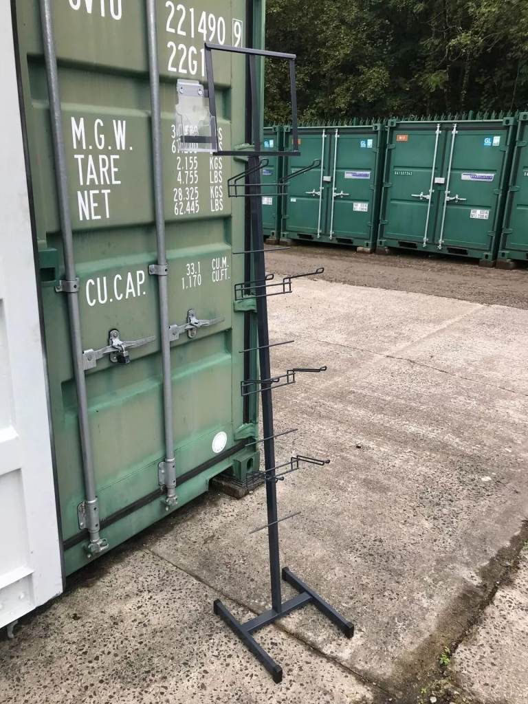 Graphite Grey Metal Retail Display Stand (Boxed)