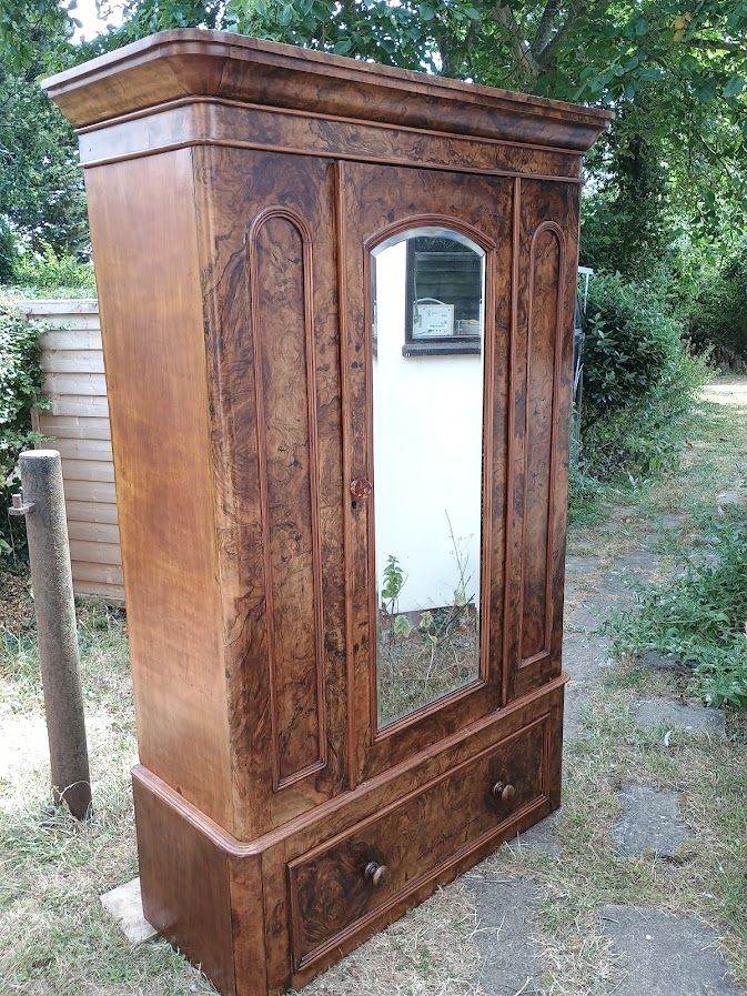 Walnut Victorian Wardrobe