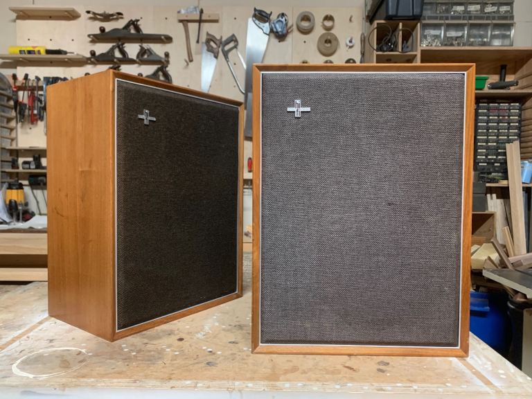 Vintage Philips 22 RH 426 3 Way Speakers. Refurbished