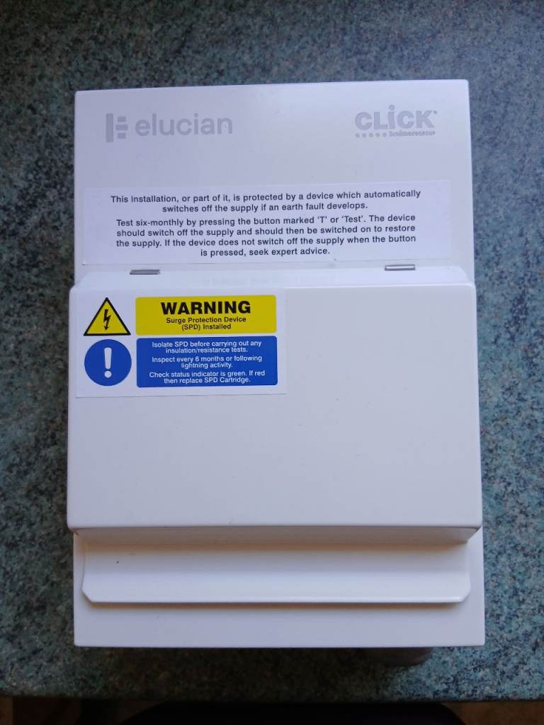 Fuse box consumer unit