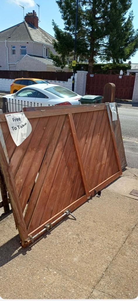 Wooden garage doors 