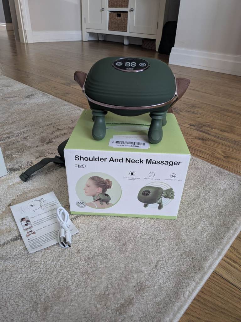 Shoulder and Neck Massager - Green, As Good As New