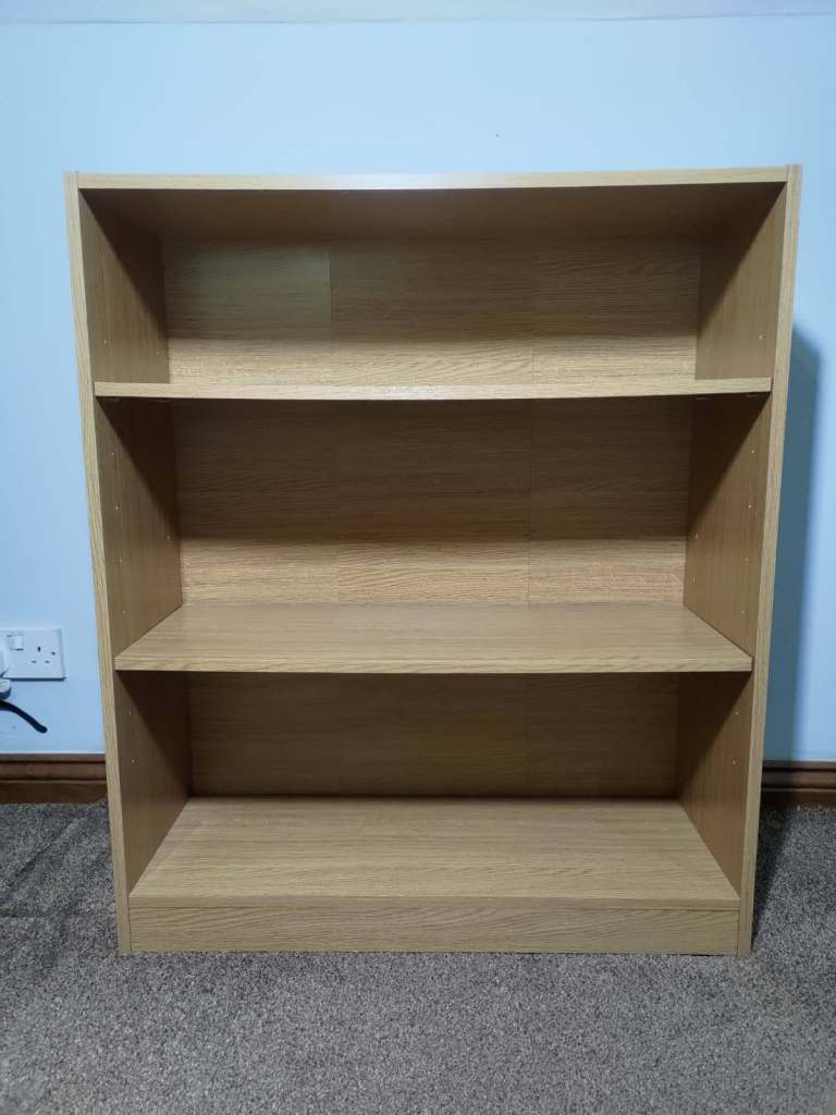x2 Argos Home Maine bookcases oak effect
