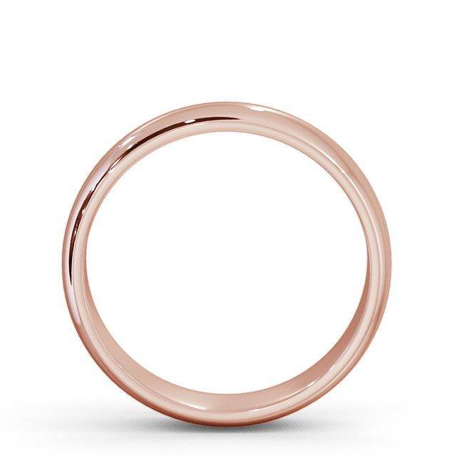 MENS PLAIN WEDDING RING 9K ROSE GOLD SIZE R and U
