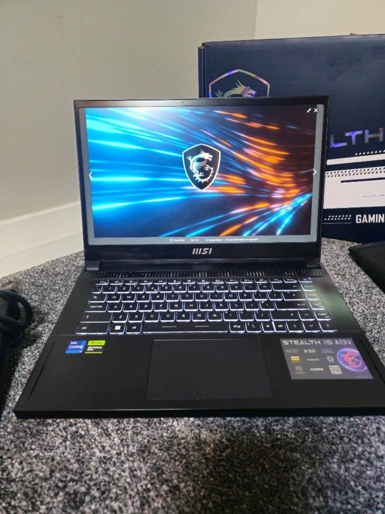 Msi stealth a13v i7 13th gen rtx 4060 gaming laptop 16gb ram 1tb hd new conditon 