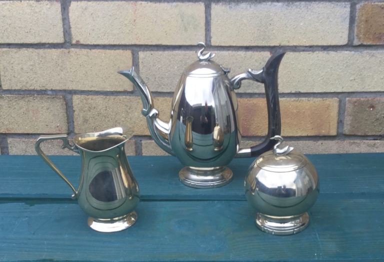 E.P.N.S Art Deco 3 Piece Tea Set