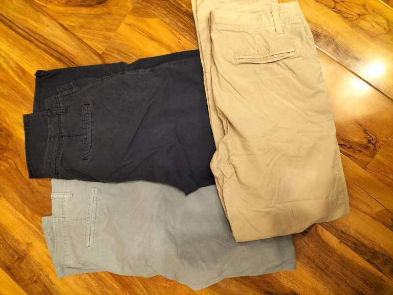 image for 7 x pairs of womens ladies cotton trousers sizes 12/14