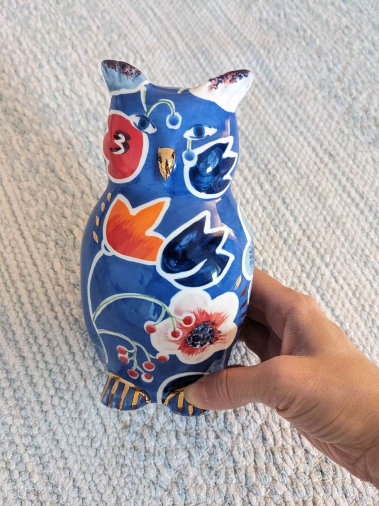 Oliver Bonas ceramic owl money box
