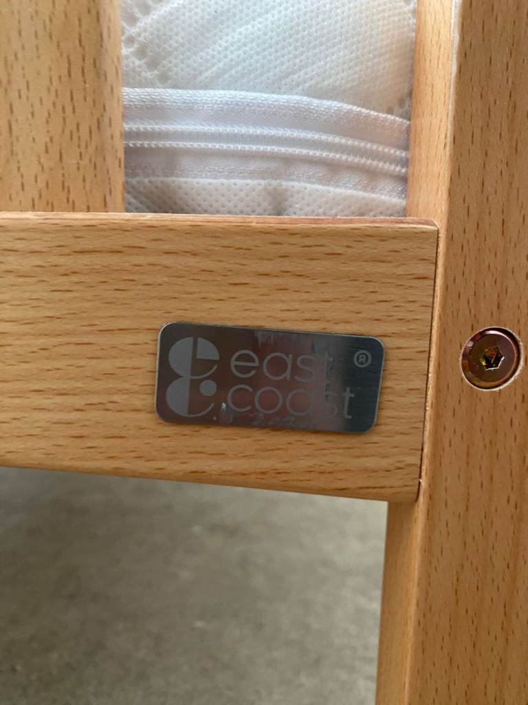 East coast drop side cot