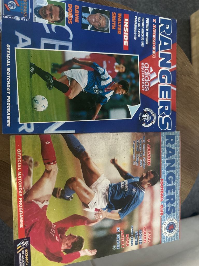 Rangers Magazines 1992/1993
