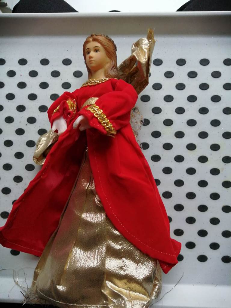 Xmas tree top decoration Angel figure 