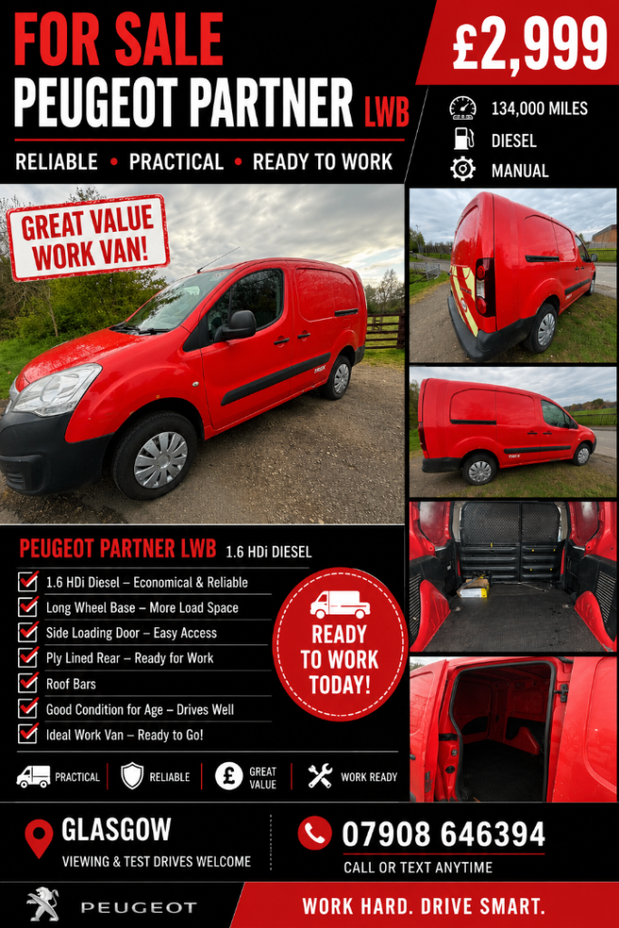 Reduced to sell £2600 no offers nice strong work van